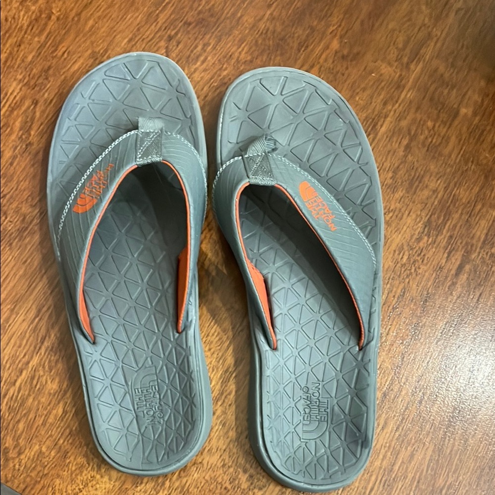 The North Face, Nike Gray and Orange Sporty Sandals, Size 11